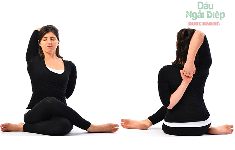 Bài tập yoga chữa đau vai gáy bằng tư thế mặt bò